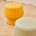 Modern Scandinavian PE Mushroom Round Low Stool, Armless – Ideal for Living Room