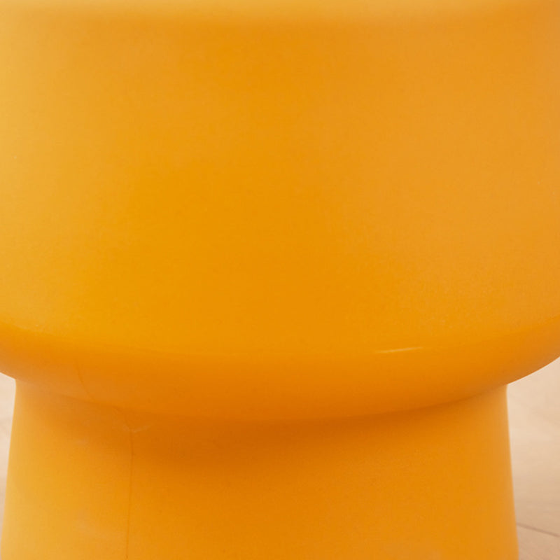 Modern Scandinavian PE Mushroom Round Low Stool, Armless – Ideal for Living Room