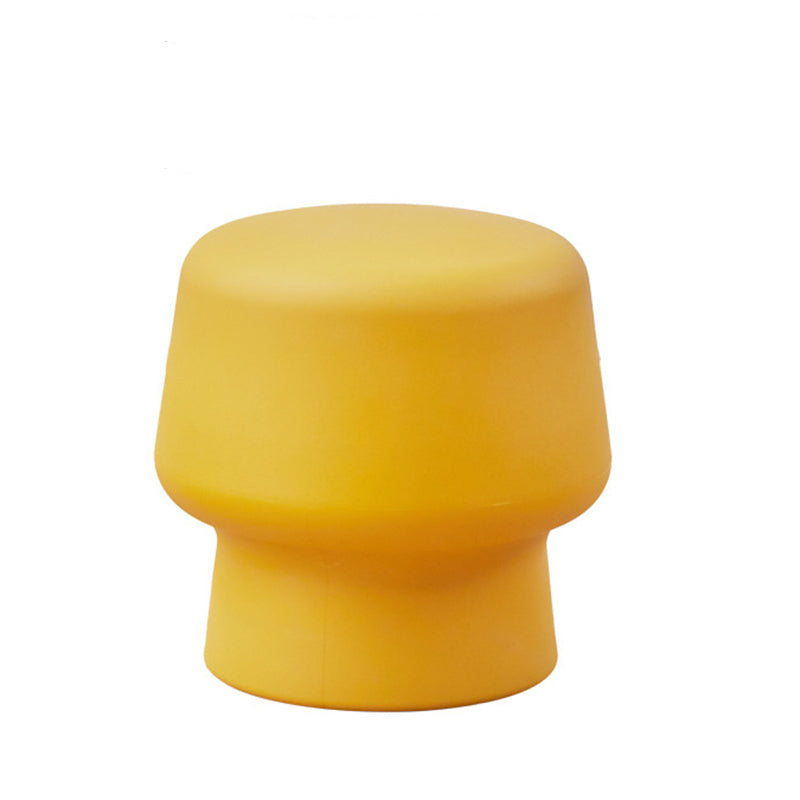 Modern Scandinavian PE Mushroom Round Low Stool, Armless – Ideal for Living Room