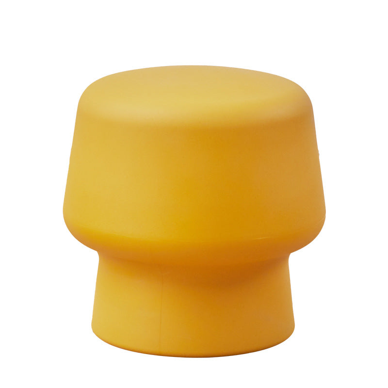 Modern Scandinavian PE Mushroom Round Low Stool, Armless – Ideal for Living Room