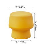 Modern Scandinavian PE Mushroom Round Low Stool, Armless – Ideal for Living Room
