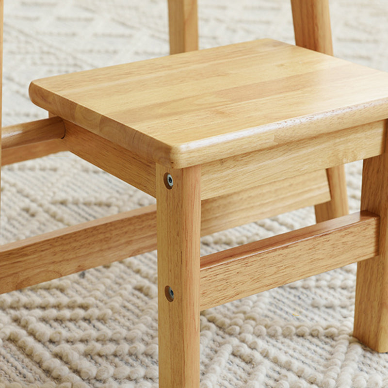 Taburete Zapatero Plegable de Madera Maciza Moderno Minimalista – Diseño Cuadrado-Trapezoidal para Salón