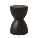 Modern Minimalist Hourglass Shape Round Plastic Chair Backless For Living Room