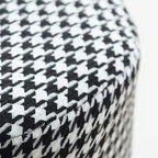 Contemporary Nordic Velvet Fabric Round Cylinder Footstool with Wooden Base - Portable Entryway Seat