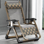 Modern Minimalist Steel Rectangular Footrest for Recliners, Barley Color, Foldable, Living Room