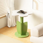 Contemporary Creative Plank Floral Side Table For Living Room