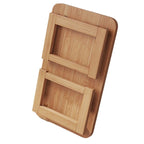Traditional Japanese Medium-Density Fiberboard Rounded Rectangular Ended Table 1-Tier Folding Design For Living Room