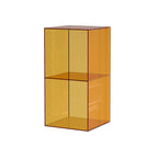 Contemporary Creative Acrylic Rectangular End Table 3-Tier For Living Room