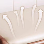 Banco zapatero rectangular redondeado moderno minimalista de madera maciza y cuero sintético de 2 niveles para sala de estar