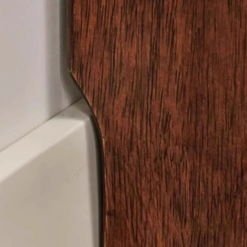 Banco zapatero rectangular redondeado moderno minimalista de madera maciza y cuero sintético de 2 niveles para sala de estar