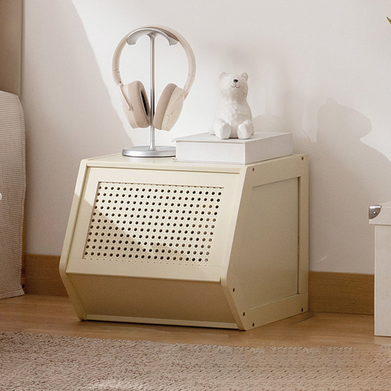 Contemporary Scandinavian Bamboo Acrylic ABS Irregular Pentagon Stackable Storage Cabinet With 1 Cabinet For Living Room