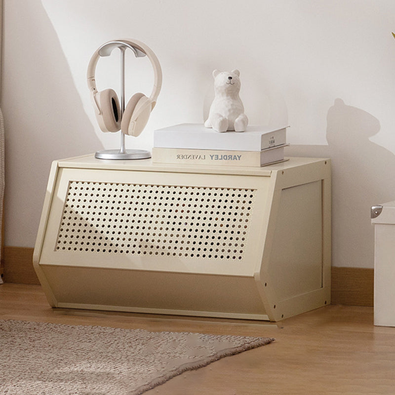 Contemporary Scandinavian Bamboo Acrylic ABS Irregular Pentagon Stackable Storage Cabinet With 1 Cabinet For Living Room