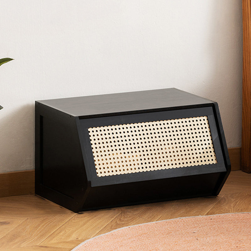 Contemporary Scandinavian Bamboo Acrylic ABS Irregular Pentagon Stackable Storage Cabinet With 1 Cabinet For Living Room
