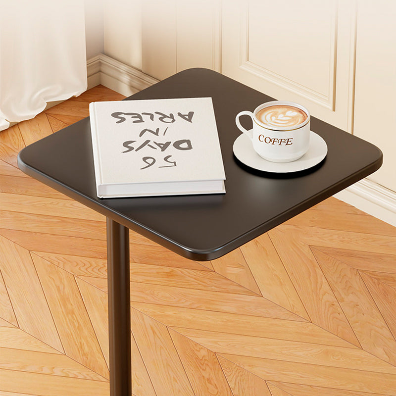 Modern Minimalist Iron Rounded-Square End Table 1-Tier For Living Room