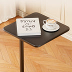 Modern Minimalist Iron Rounded-Square End Table 1-Tier For Living Room