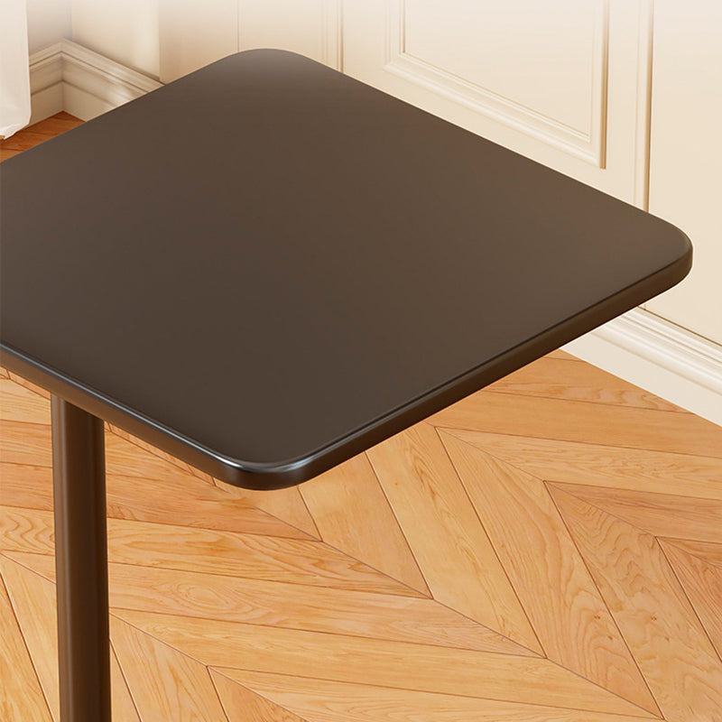 Modern Minimalist Iron Rounded-Square End Table 1-Tier For Living Room
