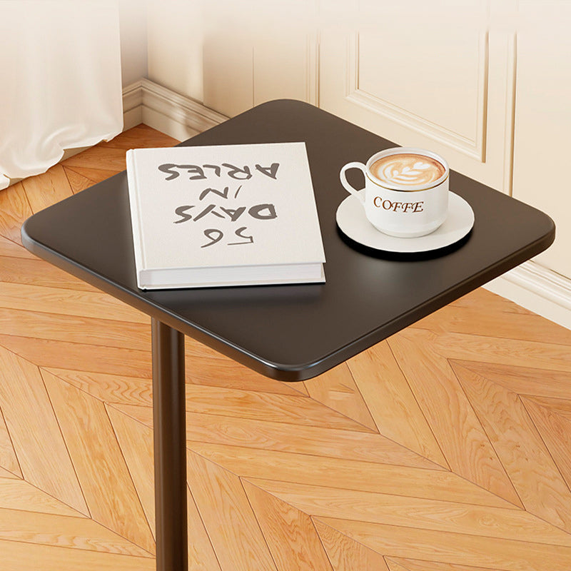 Modern Minimalist Iron Rounded-Square End Table 1-Tier For Living Room