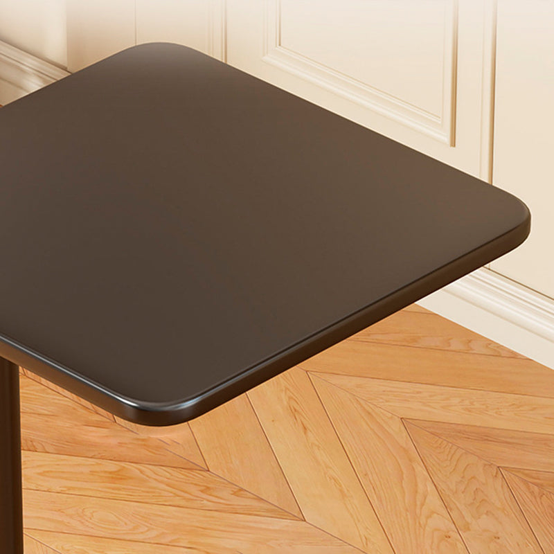 Modern Minimalist Iron Rounded-Square End Table 1-Tier For Living Room
