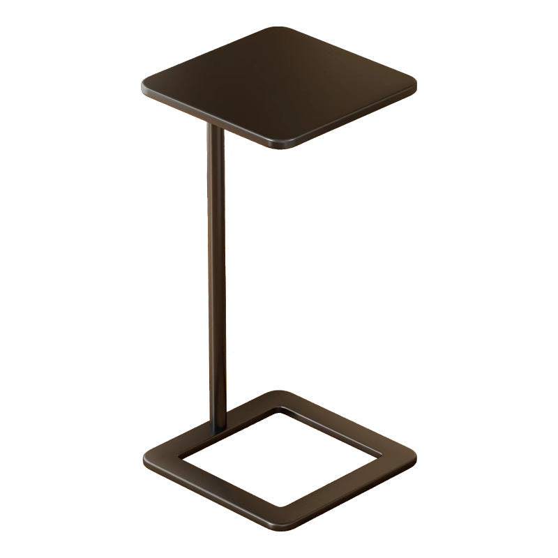 Modern Minimalist Iron Rounded-Square End Table 1-Tier For Living Room