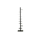 Estantería espiral invisible de acero al carbono moderna de mediados de siglo con 9 niveles, estante esquinero de almacenamiento para oficina en casa