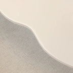 Modern Minimalist Cloud Shape Oval Wood MDF Coffee Table 1/2 Tier For Living Room
