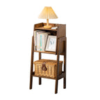 Estanterías tradicionales japonesas cuadradas de bambú de 3/4/5 niveles para sala de estar