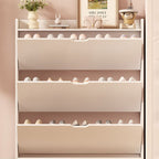Modern Minimalist Ultra-Thin Rectangular Eco-Friendly Engineered Wood Shoe Storage 2/3-Cabinet For Entryways