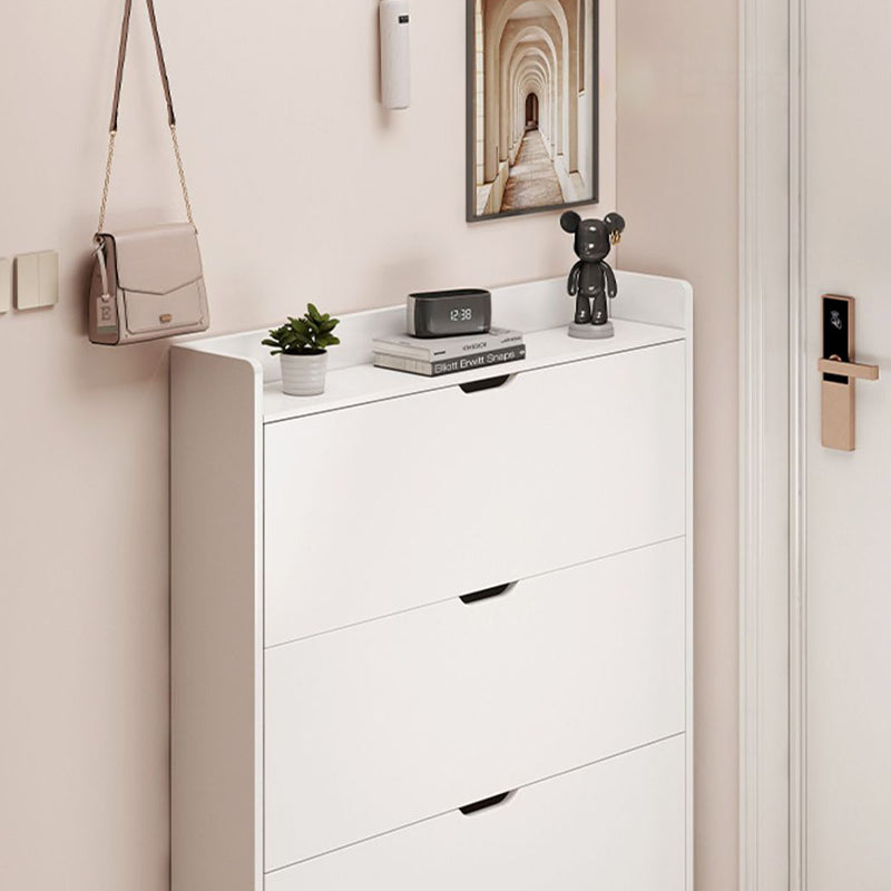 Modern Minimalist Ultra-Thin Rectangular Eco-Friendly Engineered Wood Shoe Storage 2/3-Cabinet For Entryways
