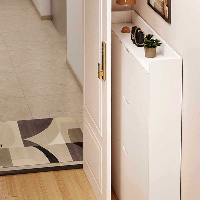 Modern Minimalist Ultra-Thin Rectangular Eco-Friendly Engineered Wood Shoe Storage 2/3-Cabinet For Entryways