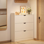 Modern Minimalist Ultra-Thin Rectangular Eco-Friendly Engineered Wood Shoe Storage 2/3-Cabinet For Entryways