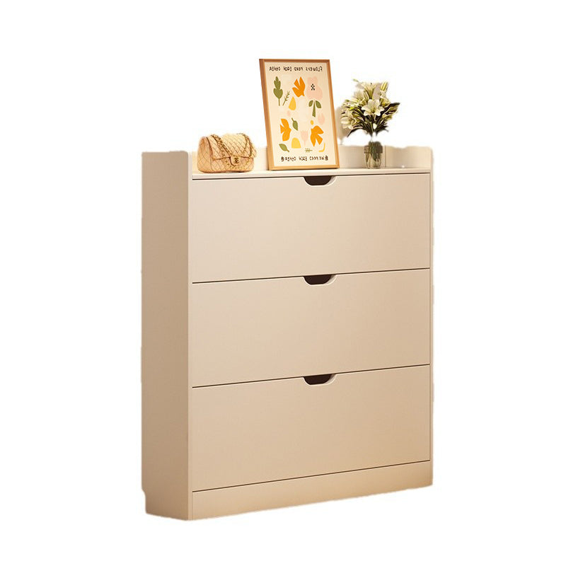 Modern Minimalist Ultra-Thin Rectangular Eco-Friendly Engineered Wood Shoe Storage 2/3-Cabinet For Entryways
