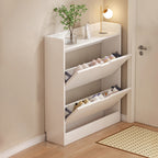 Modern Minimalist Ultra-Thin Rectangular Eco-Friendly Engineered Wood Shoe Storage 2/3-Cabinet For Entryways