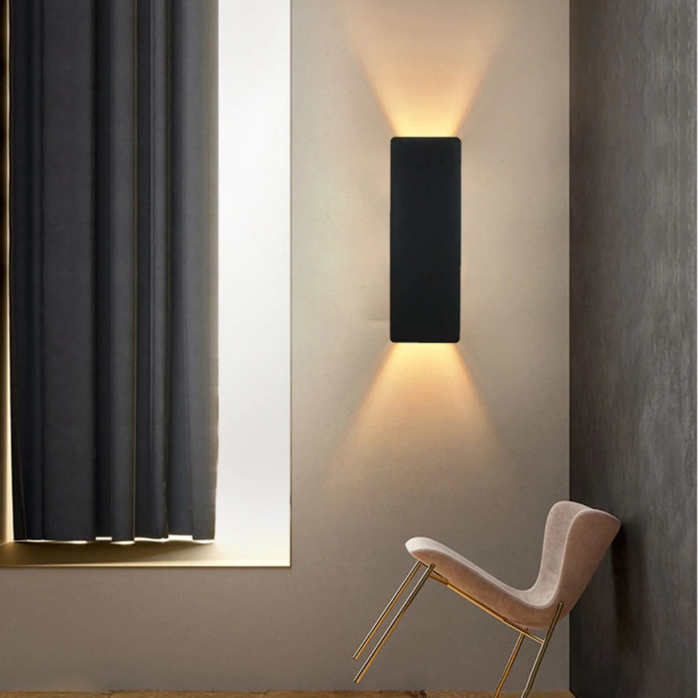 Moderna Lámpara de Pared LED Sencilla de 6W para Interiores, Dormitorio, Sala de Estar, Iluminación del Hogar, Pasillo, Decoración, Aplique de Aluminio AC85-265V