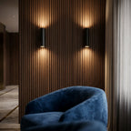 Architectural LED Cylinder Wall Sconce Up Down Light for Boutique Hotel Corridor Hospitality Lighting Wholesale