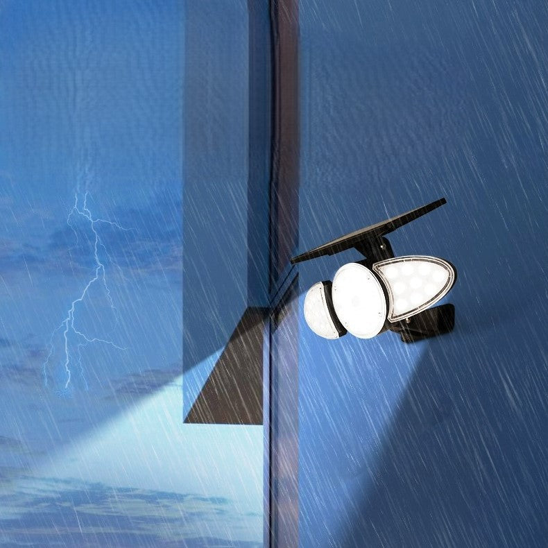 Aplique de pared LED moderno minimalista solar rectangular trapezoidal de ABS PC para jardín
