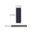 Lámpara de pared LED rectangular, impermeable, solar, de ABS y PVC, de diseño moderno y simple, para patio exterior