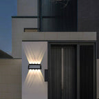 Modern Solar Up and Down Wall Sconce Waterproof Multi-Beam LED Outdoor Light for Garden and Fence