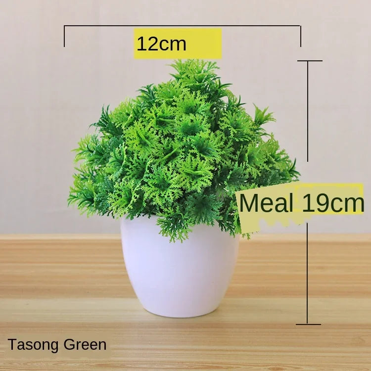 Premium and Artificial Wabi-Sabi Faux Bonsai Tree Lifelike Zen Botanical Accent for Executive Desk and Minimalist Decor