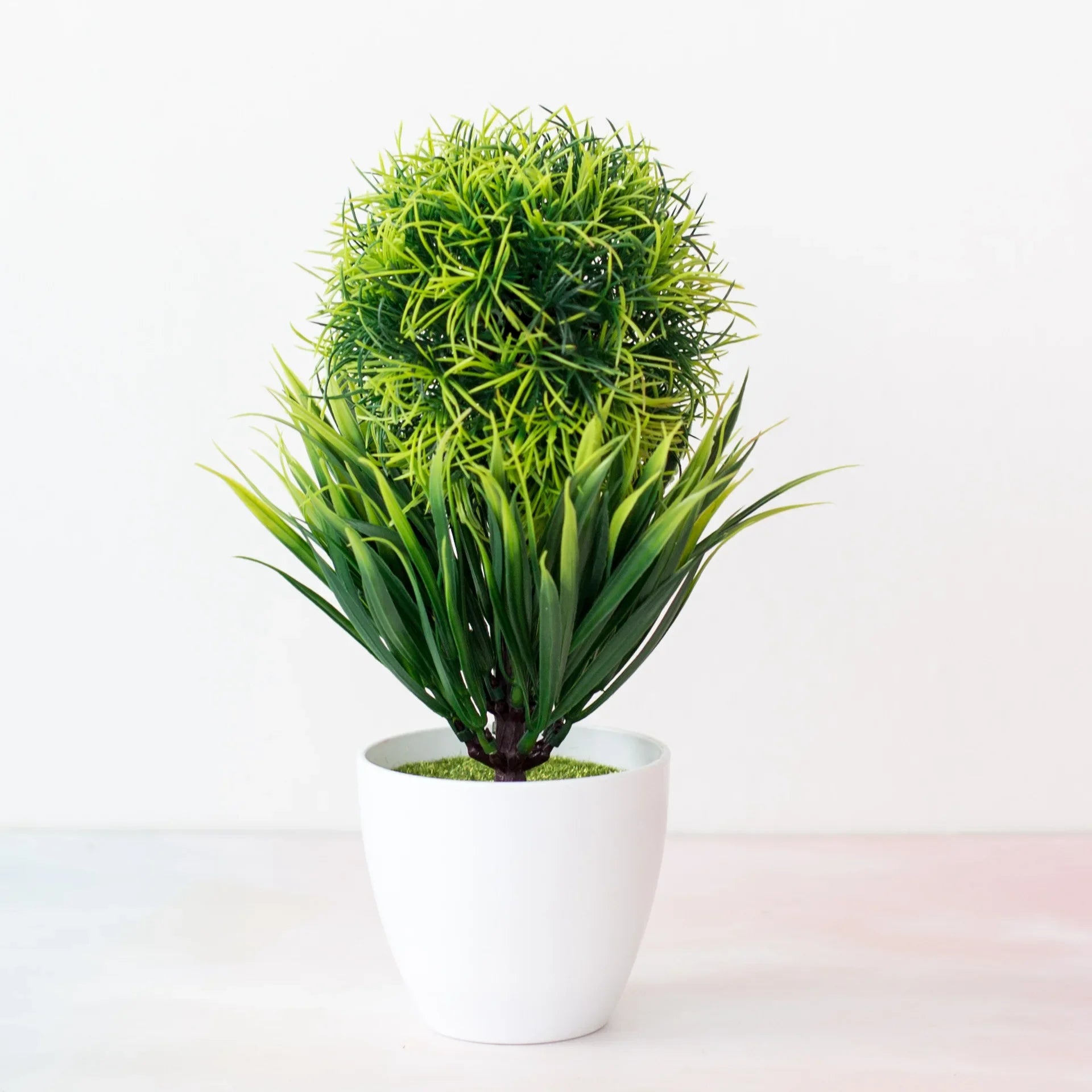 Premium and Artificial Wabi-Sabi Faux Bonsai Tree Lifelike Zen Botanical Accent for Executive Desk and Minimalist Decor