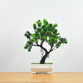 Premium and Artificial Wabi-Sabi Faux Bonsai Tree Lifelike Zen Botanical Accent for Executive Desk and Minimalist Decor