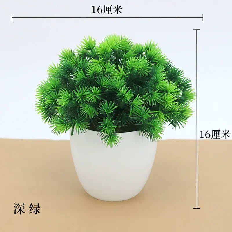 Premium and Artificial Wabi-Sabi Faux Bonsai Tree Lifelike Zen Botanical Accent for Executive Desk and Minimalist Decor