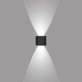 Modern Black Aluminum Waterproof Outdoor Patio LED Wall Sconce Lamp