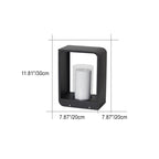 Modern Minimalist LED Outdoor Bollard Light Waterproof Pathway Landscape Fixture Solar or Hardwired for Garden Patio Wholesale