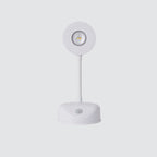 Lámpara de pared LED redonda, recargable, con sensor de movimiento, de ABS, impermeable, para patio exterior, de simplicidad moderna