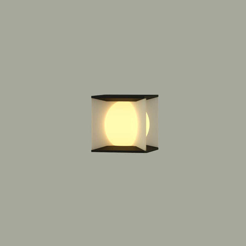 Modern Minimalist Square Globe LED Post Cap Light Waterproof IP65 Outdoor Pillar Lamp for Garden Fence Patio Wholesale