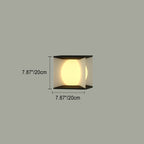 Modern Minimalist Square Globe LED Post Cap Light Waterproof IP65 Outdoor Pillar Lamp for Garden Fence Patio Wholesale
