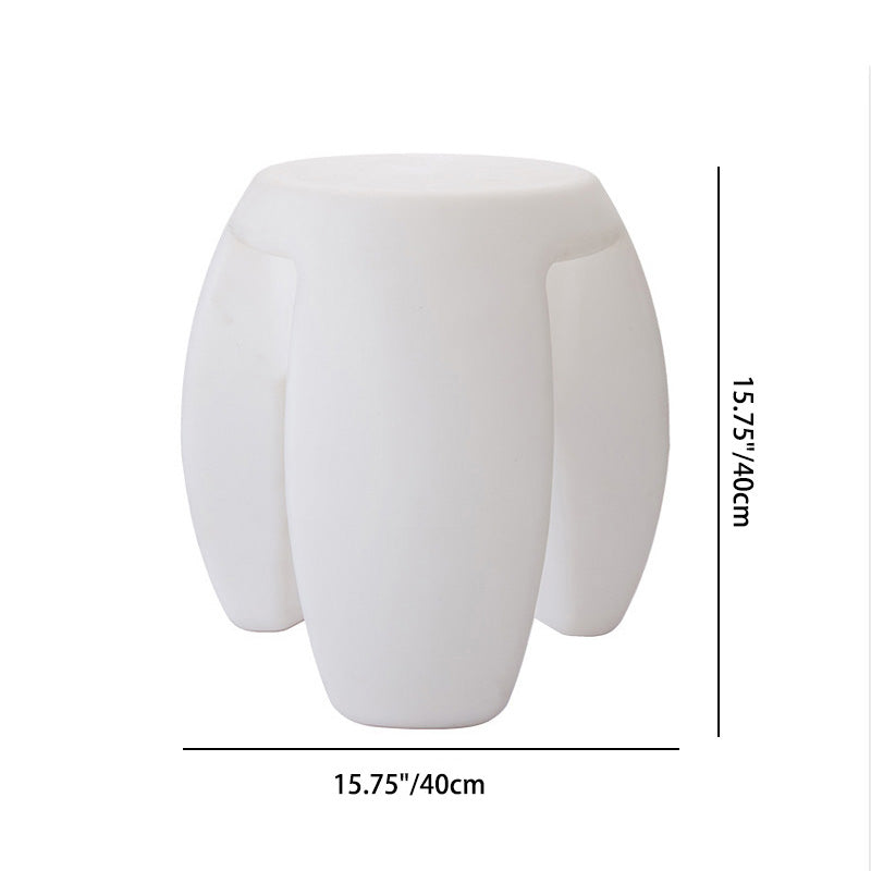 Taburete Redondo Elegante con LED - Plástico Impermeable, Diseño Moderno Minimalista para Salas de Entretenimiento