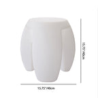 Taburete Redondo Elegante con LED - Plástico Impermeable, Diseño Moderno Minimalista para Salas de Entretenimiento