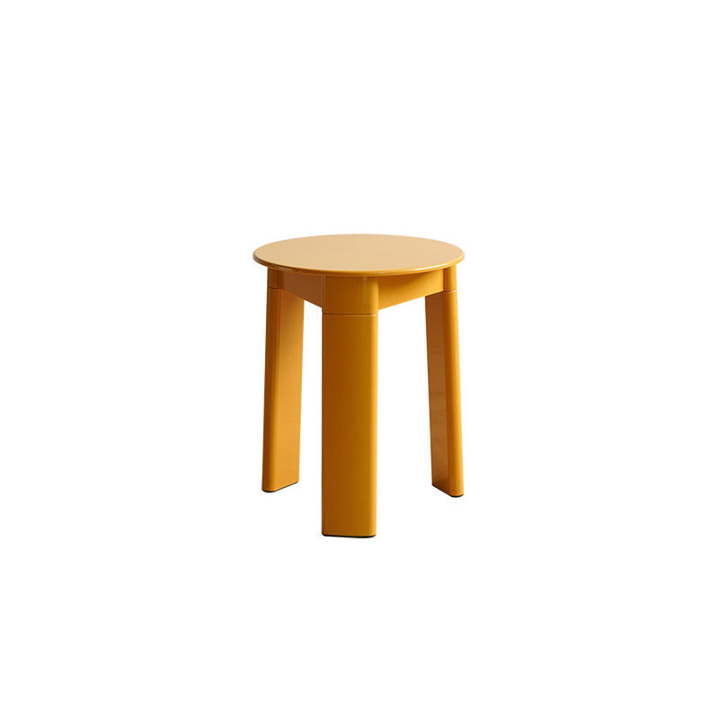 Taburete Bajo Moderno Creativo con Base de Plástico ABS Redonda-Rectangular-Triangular – Acento para Sala de Estar