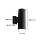 Contemporary Industrial Aluminum Up And Down Luminous LED Waterproof Wall Sconce Lamp For Outdoor Patio